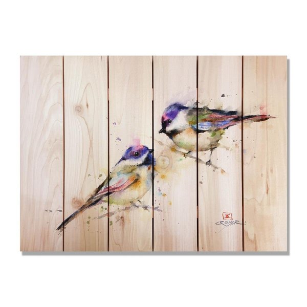 Ricki&Aposs Rugs 33 x 24 in. Crousers Peas in a Pod Inside & Outside Cedar Wall Art RI890966